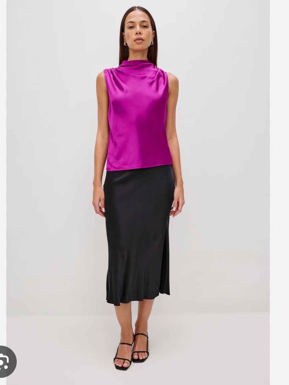 Rails Kaleen in Radiance/ Pink Magenta Sleeveless Hi- Neck size Large